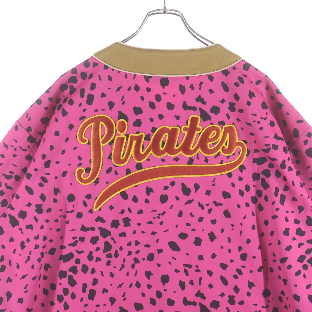 GUCCI(グッチ) ×MLB ANIMAL BOWLLING SS SHIRTS 726039 XJE4V ボウリング半袖シャツ アニマル総柄 ピンク