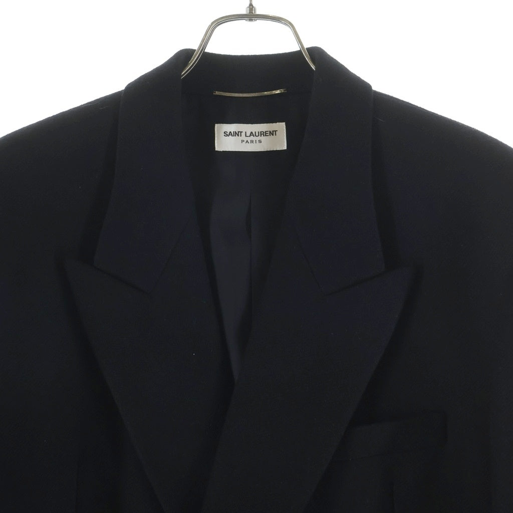 SAINT LAURENT PARIS(サンローランパリ) Double-Breasted Jacket メタルボタン 6Bダブルブレストコート 707006 Y2F64