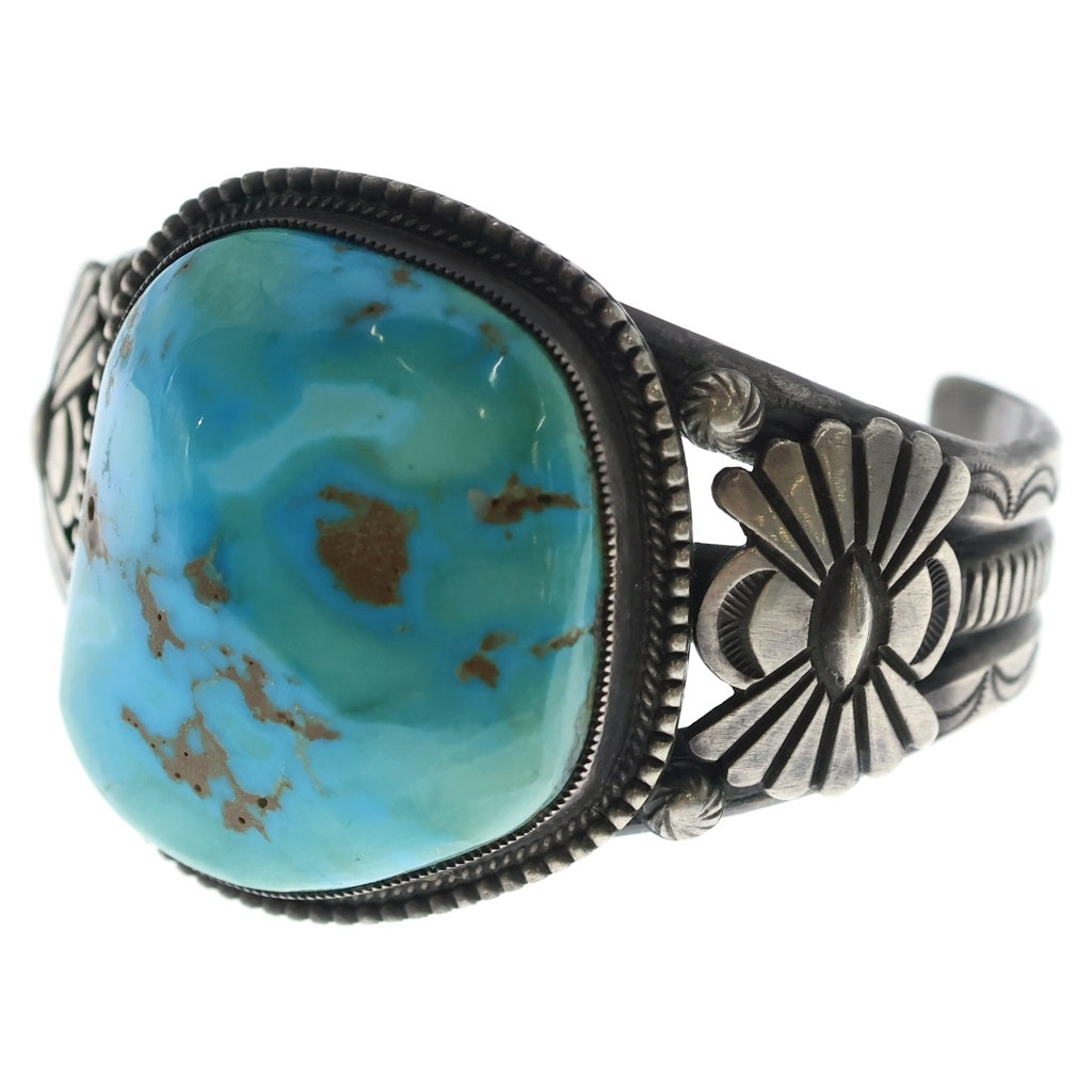 INDIAN JEWELRY(インディアンジュエリー) STERRING C.MTZ NAJAVO Bracelet ナバホ族 ターコイズ ブレスレット バングル シルバー
