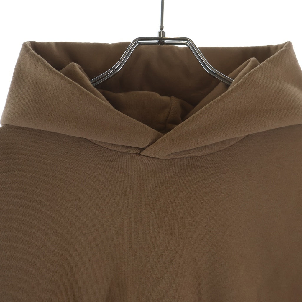 FEAR OF GOD(フィアオブゴッド) HOODIE ラバーロゴ プルオーバースウェットパーカー フーディー ベージュ