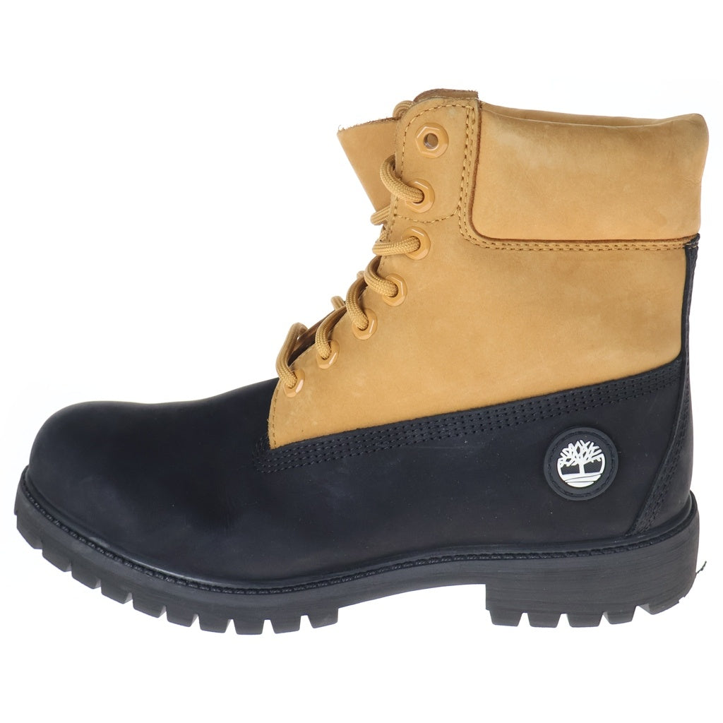 Timberland(ティンバーランド) 6インチ プレミアム ウォータープルーフ ハイカット ブーツ ブラック/キャメル