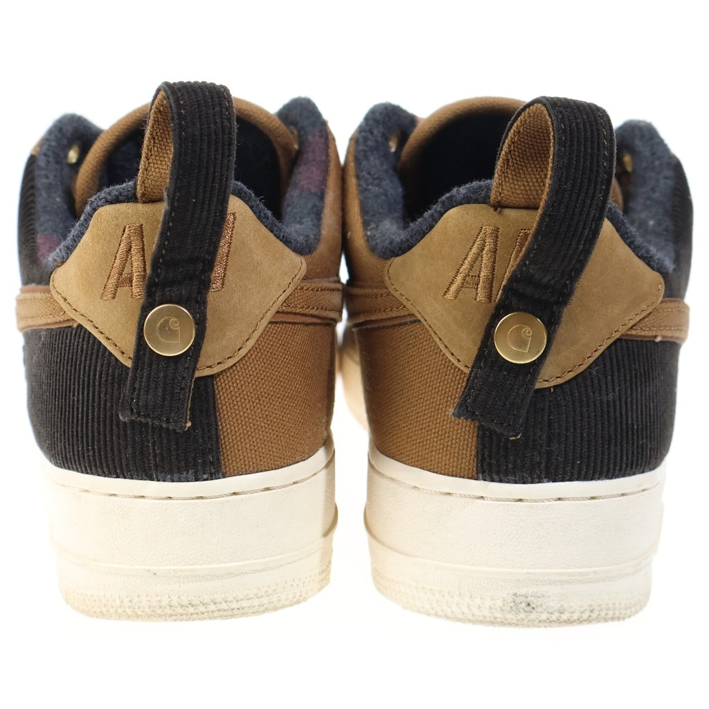 NIKE(ナイキ) Carhartt WIP ×Air Force 1 Low カーハートWIP ×エアフォース1 ローカット スニーカー シューズ 靴 ブラウン