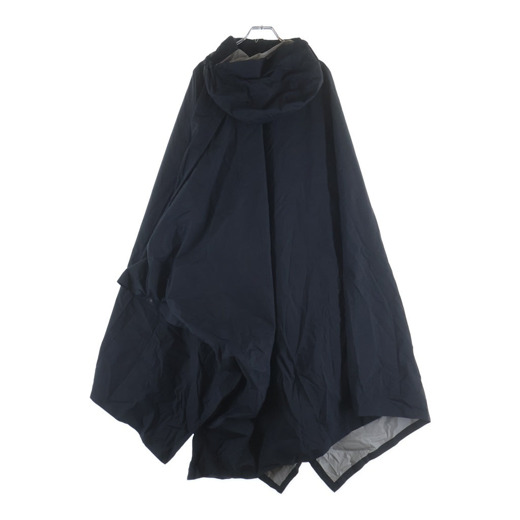 THE NORTH FACE(ザノースフェイス) ×HYKE 19SS SLANTING PONCHO ハイク ポンチョ フーテッドコート プルオーバー ブラック NP194HY