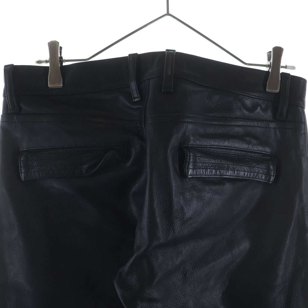 BLACK MEANS(ブラックミーンズ) × LABRAT Leather Pants ラブレット カウレザー パンツ ブラック