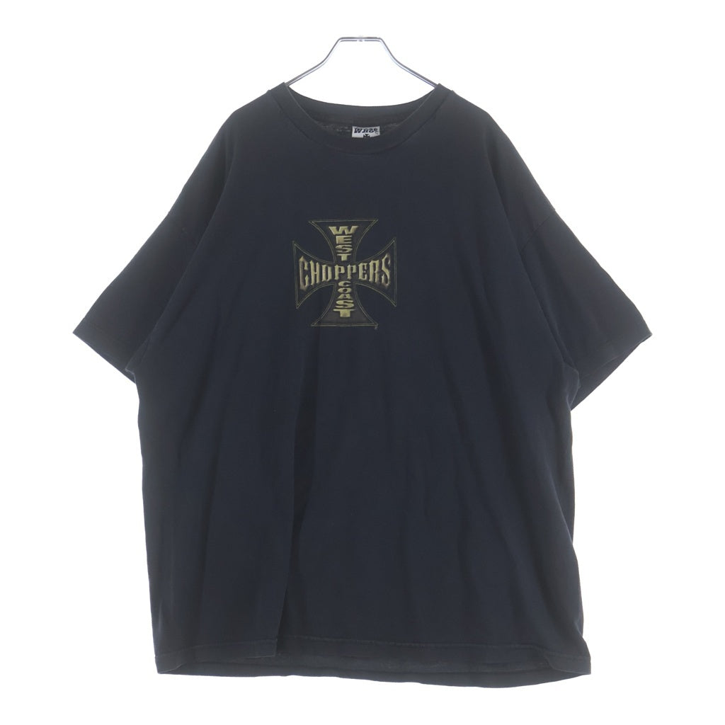 VINTAGE(ヴィンテージ) 90-00s WEST COAST CHOPPERS IRONCROSS TEE ウエストコーストチョッパーズ アイアンクロス 半袖プリントTシャツ ブラック