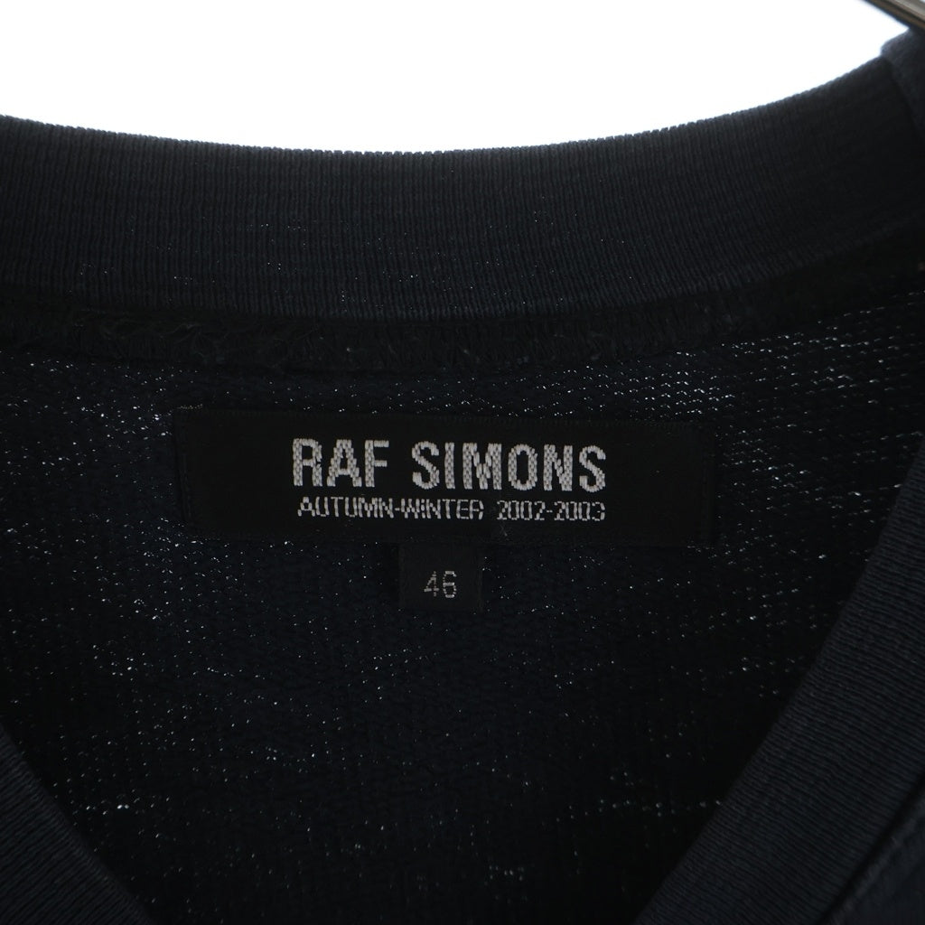 RAF SIMONS(ラフシモンズ) 02AW Virginia Creeper期 Roots Sweatshirt ルーツ スウェットシャツ ヴァージニアクリーパー セーター ブラック