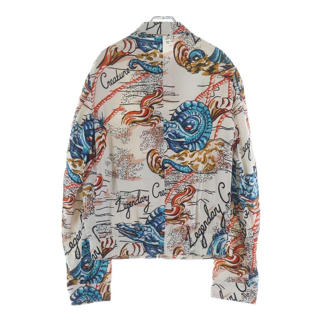 Alexander McQueen(アレキサンダーマックイーン) 16SS Zip Up Jacket グラフィックプリント ジップアップ ジャケット 総柄 マルチカラー