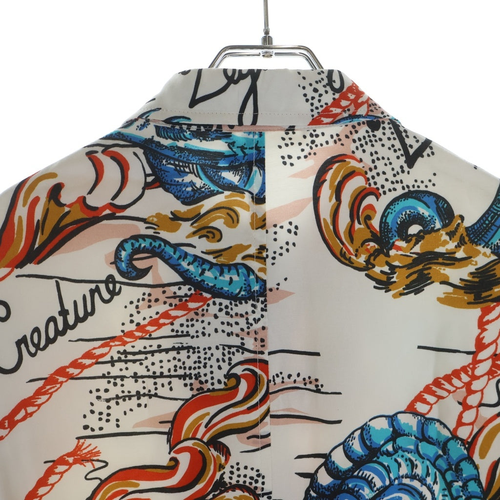 Alexander McQueen(アレキサンダーマックイーン) 16SS Zip Up Jacket グラフィックプリント ジップアップ ジャケット 総柄 マルチカラー