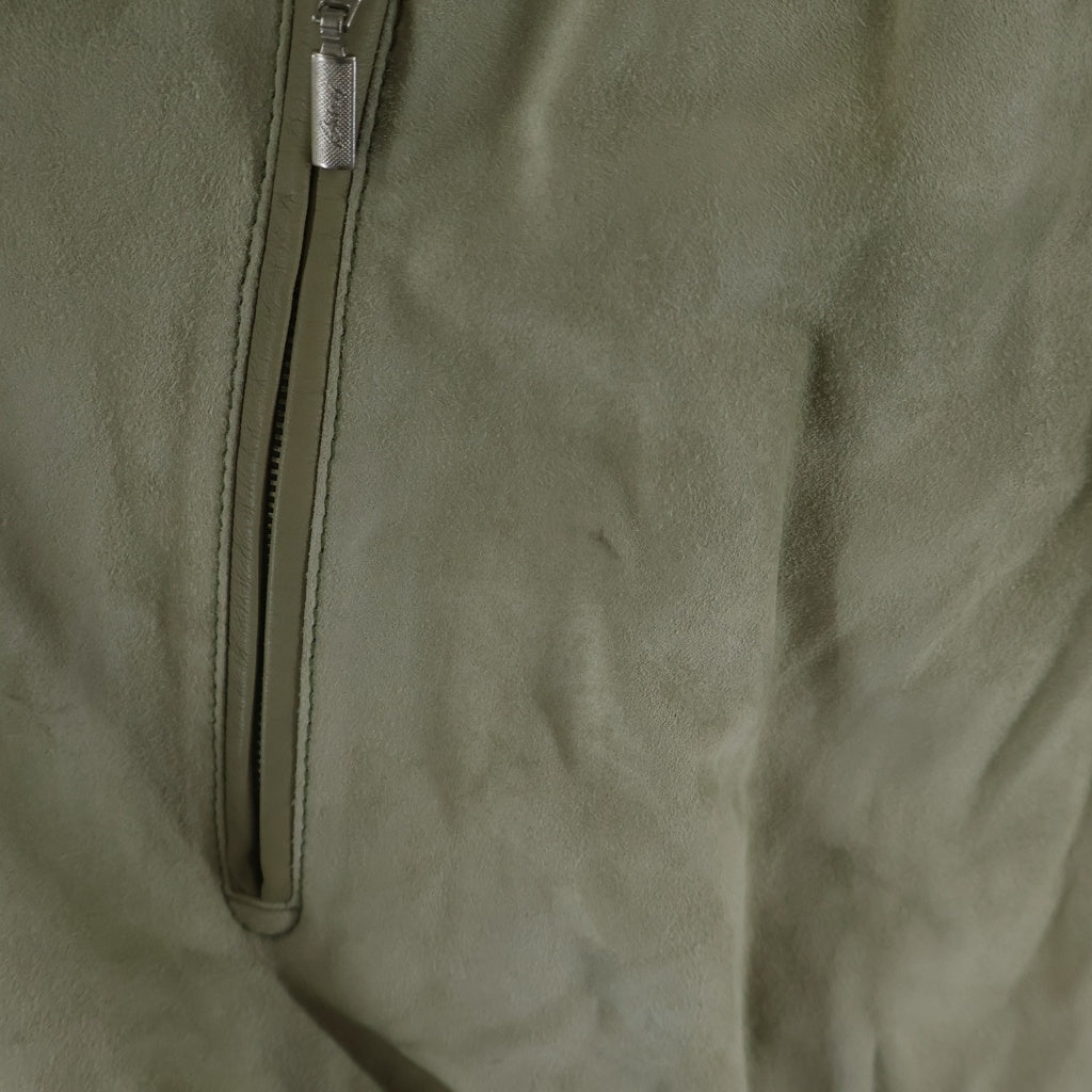 Brioni(ブリオーニ) Zip Up Jacket スエード ジップアップ ジャケット カーキ