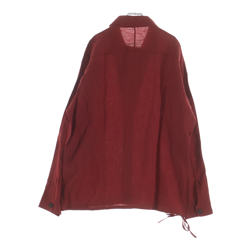 Berluti(ベルルッティ) リネンシャツ 長袖シャツ レッド