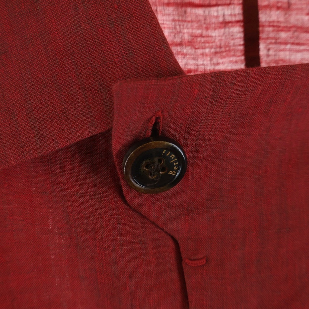 Berluti(ベルルッティ) リネンシャツ 長袖シャツ レッド