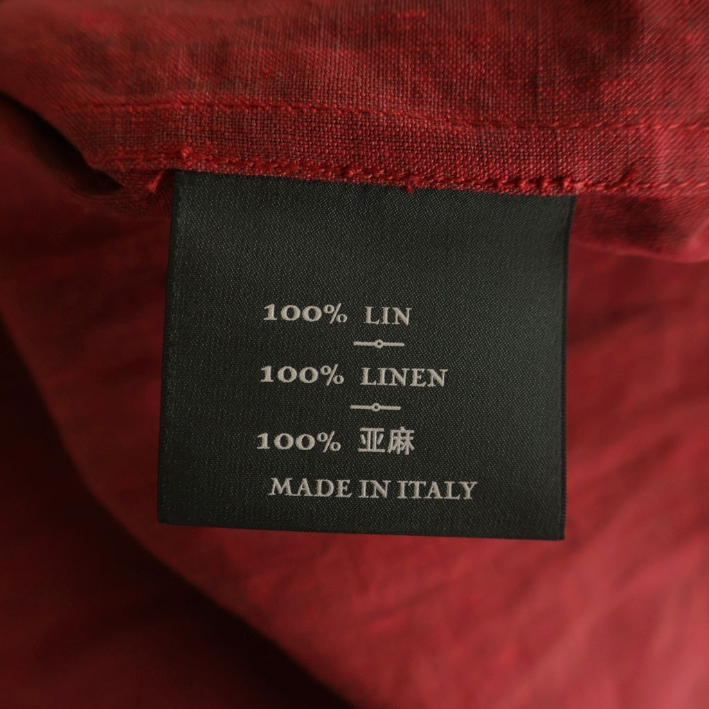 Berluti(ベルルッティ) リネンシャツ 長袖シャツ レッド