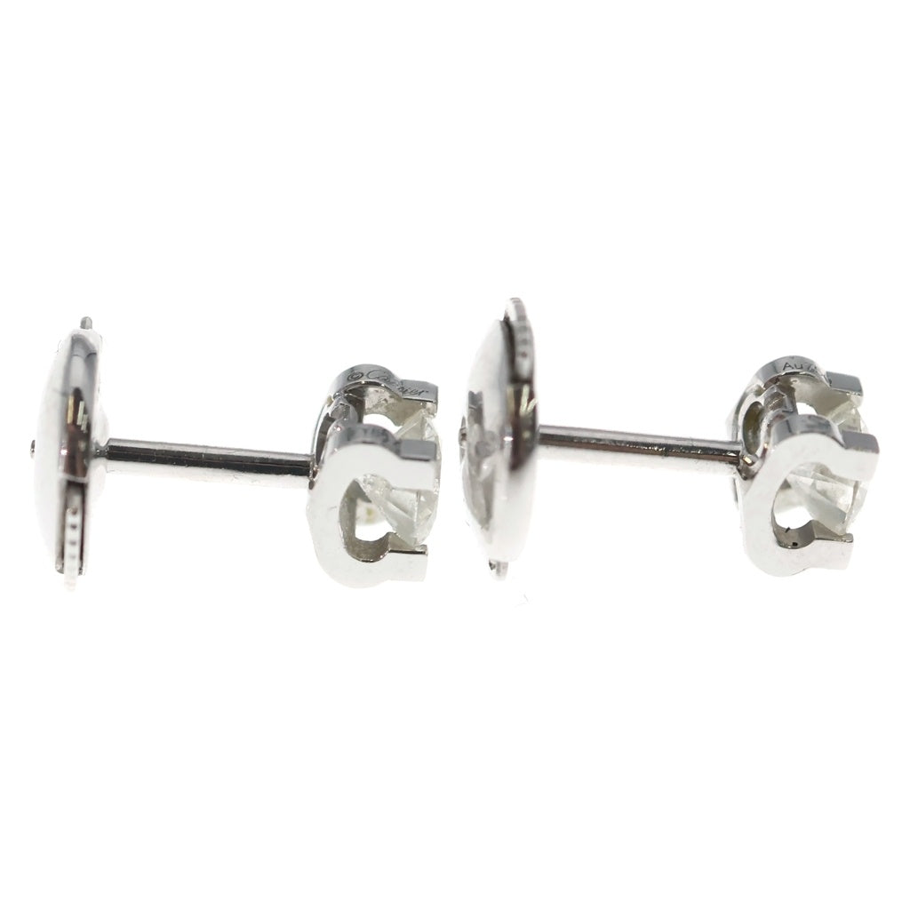 Cartier(カルティエ) 18K C de Cartier earrings C ドゥ カルティエ ピアス ホワイトゴールド Au750 0.26Carat CRN8502000 レディース