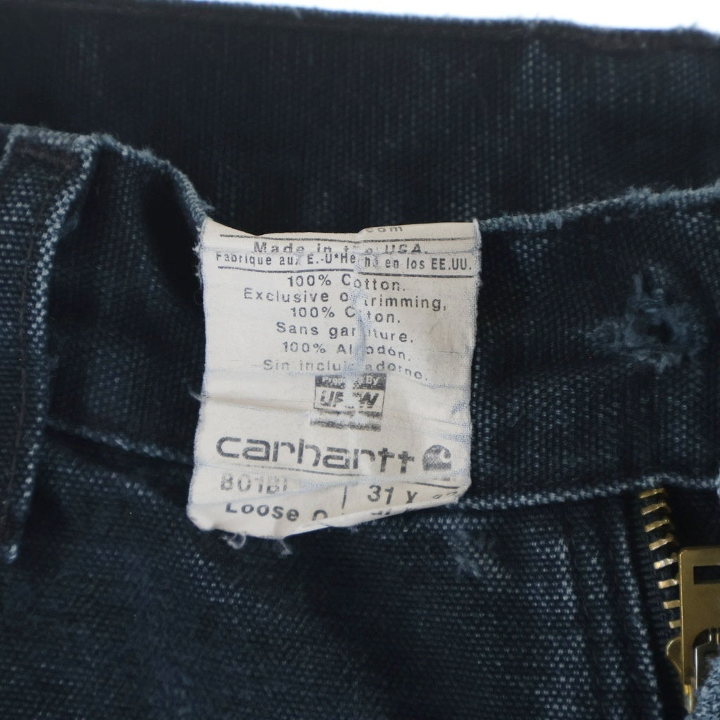 CARHARTT(カーハート) 90-00s Loose Original Double Knee Pant ダックペインター ダブルニー デニム パンツ ブラック
