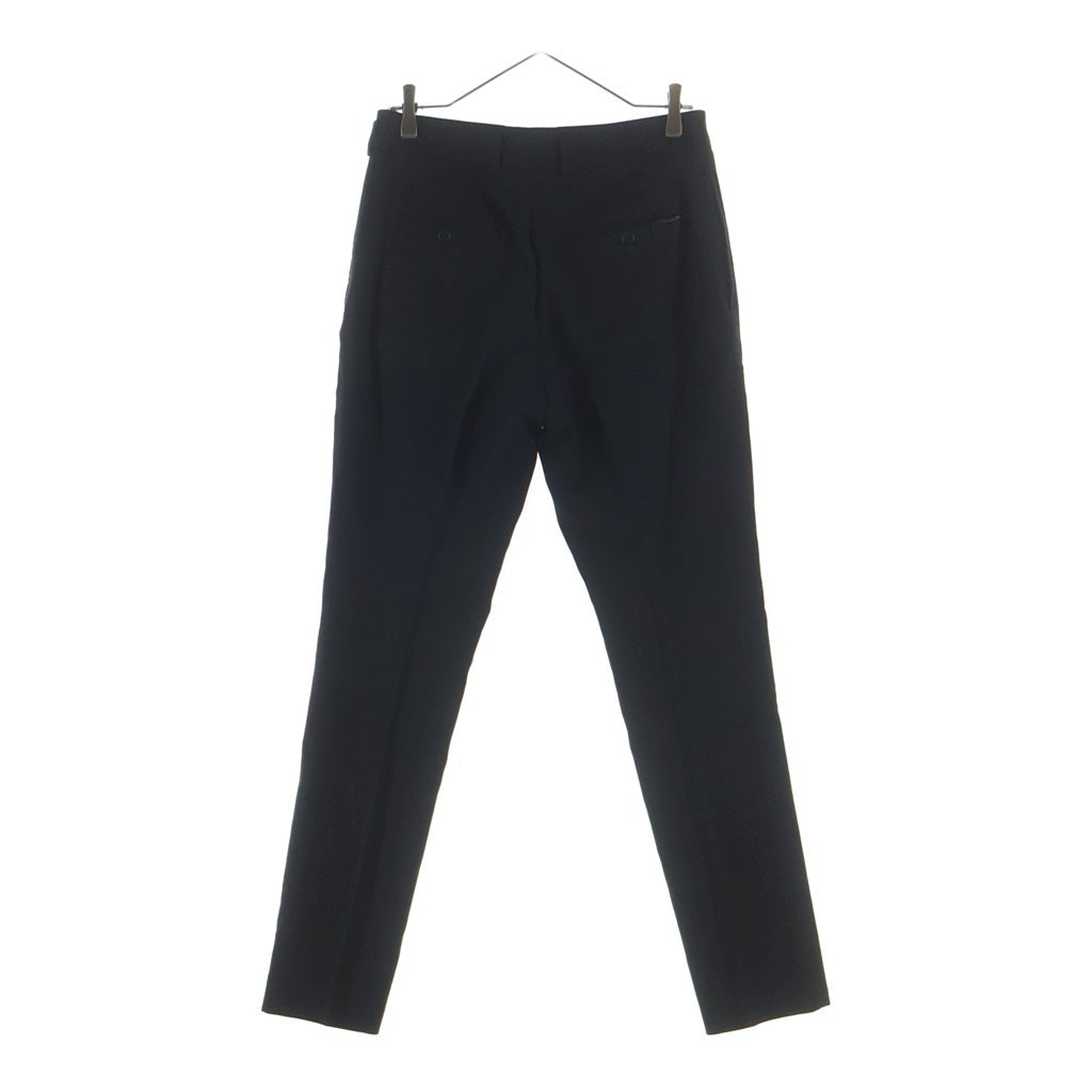 SAINT LAURENT PARIS(サンローランパリ) 18AW ウールサージ スラックスパンツ ブラック 509486 Y404W