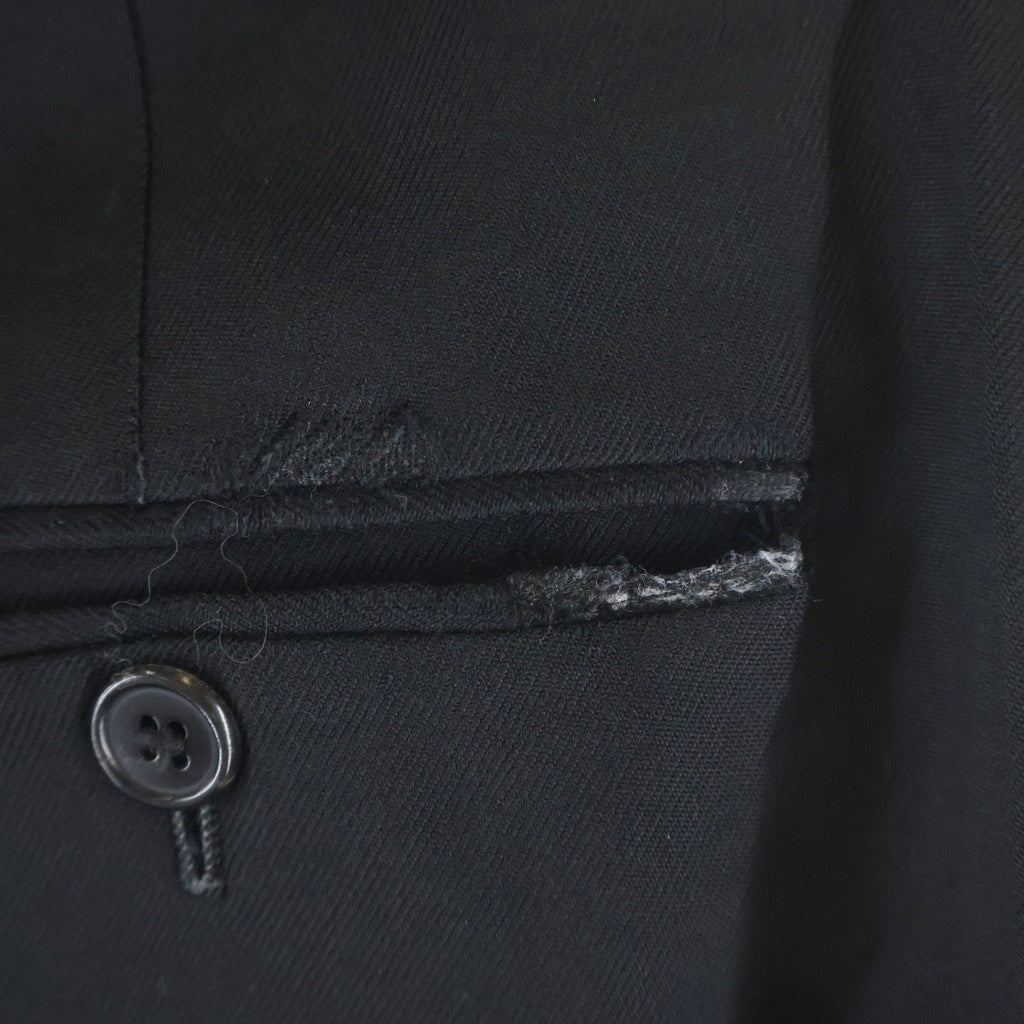 SAINT LAURENT PARIS(サンローランパリ) 18AW ウールサージ スラックスパンツ ブラック 509486 Y404W