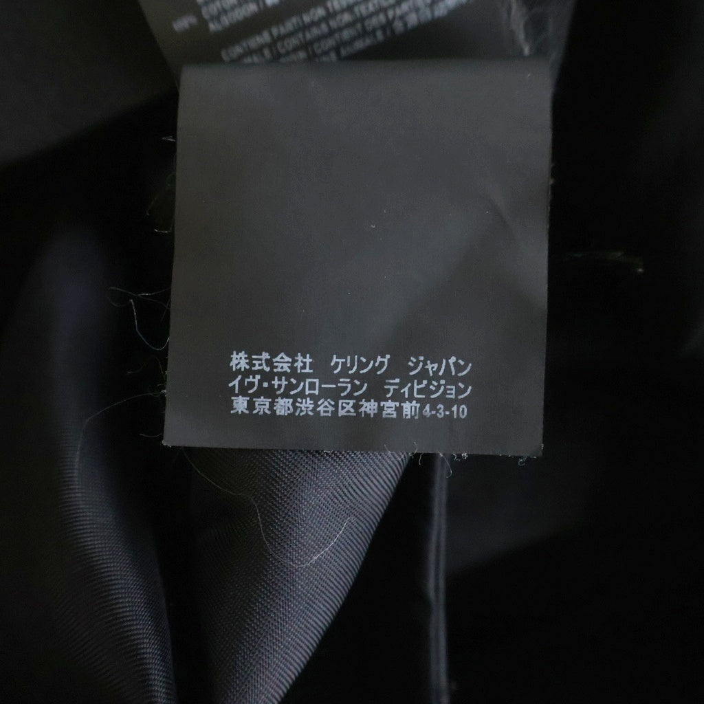 SAINT LAURENT PARIS(サンローランパリ) 18AW ウールサージ スラックスパンツ ブラック 509486 Y404W