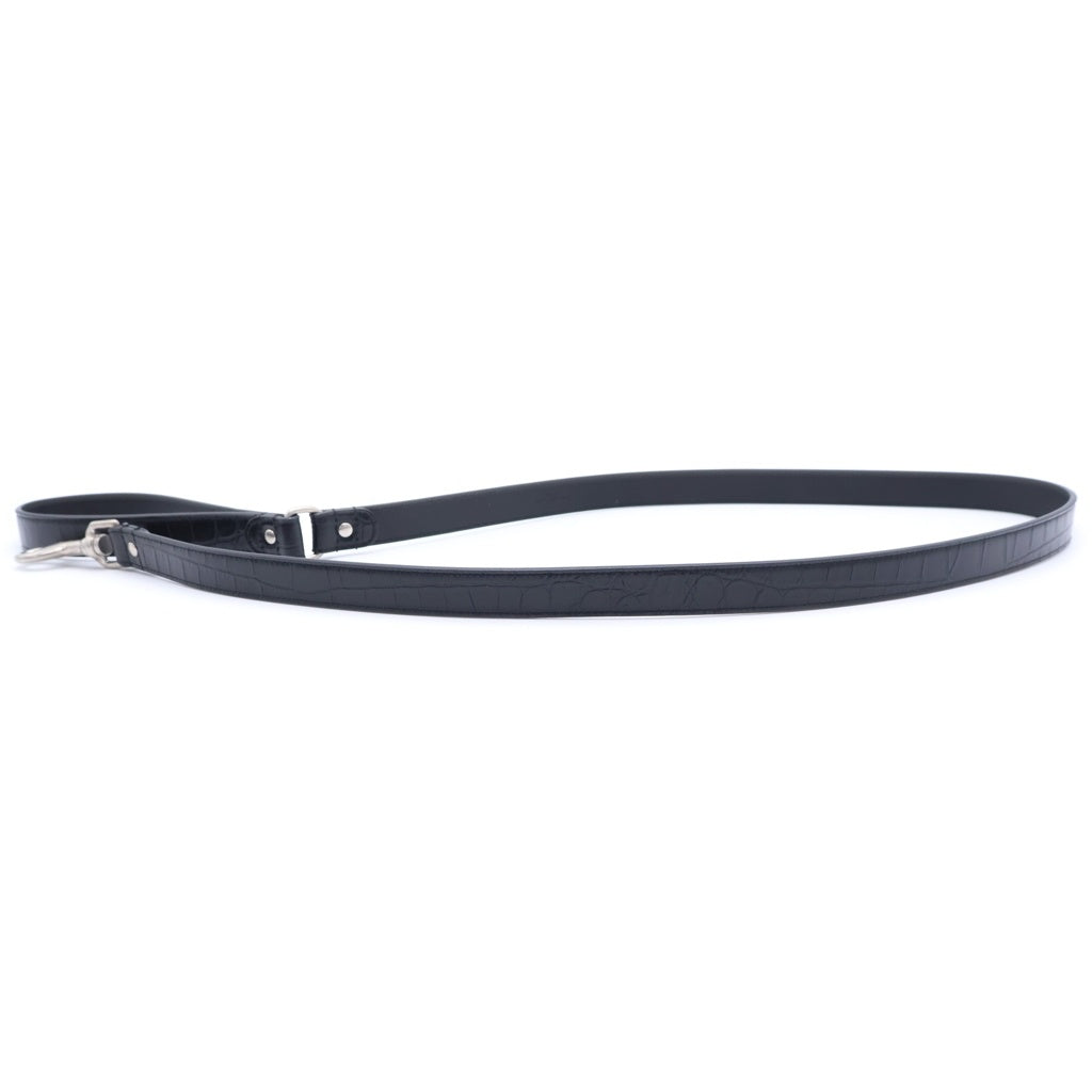 SAINT LAURENT PARIS(サンローランパリ) SHOULDER STRAP GRZ593702 クロコ型押し ショルダーストラップ ブラック