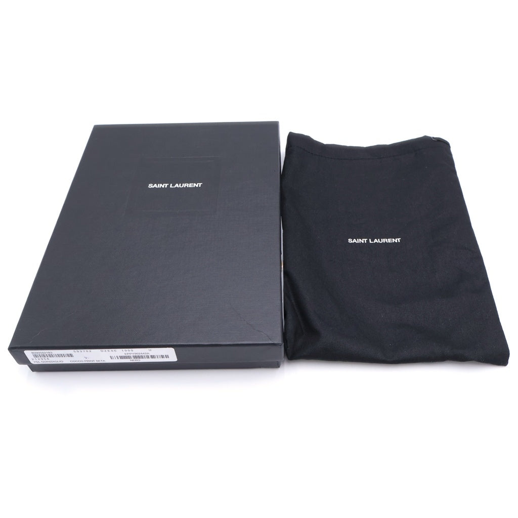 SAINT LAURENT PARIS(サンローランパリ) SHOULDER STRAP GRZ593702 クロコ型押し ショルダーストラップ ブラック