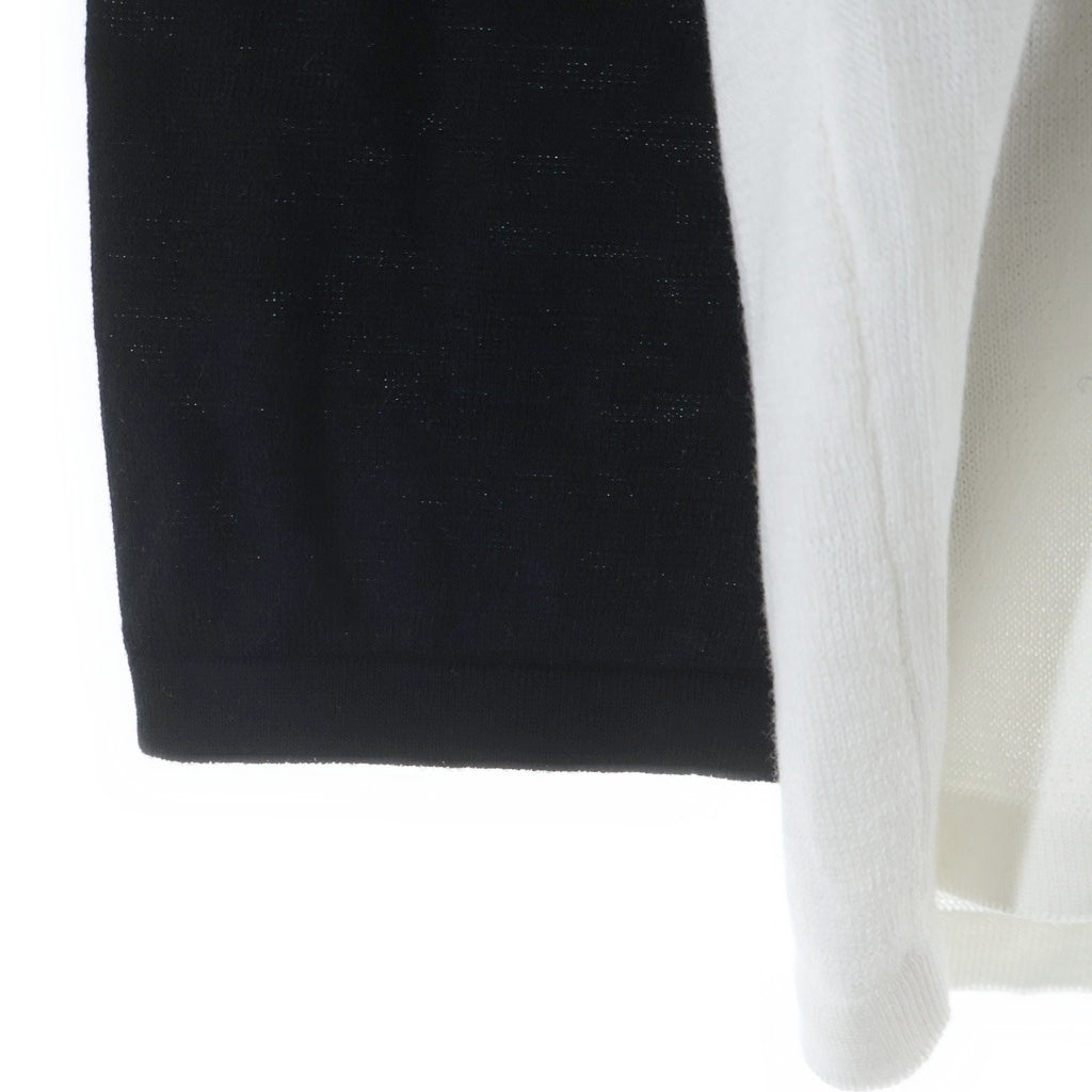 CHROME HEARTS(クロムハーツ) Y NOT CRS PATCH トリプルクロスパッチ付き 長袖ラグランTシャツ カットソー ホワイト/ブラック
