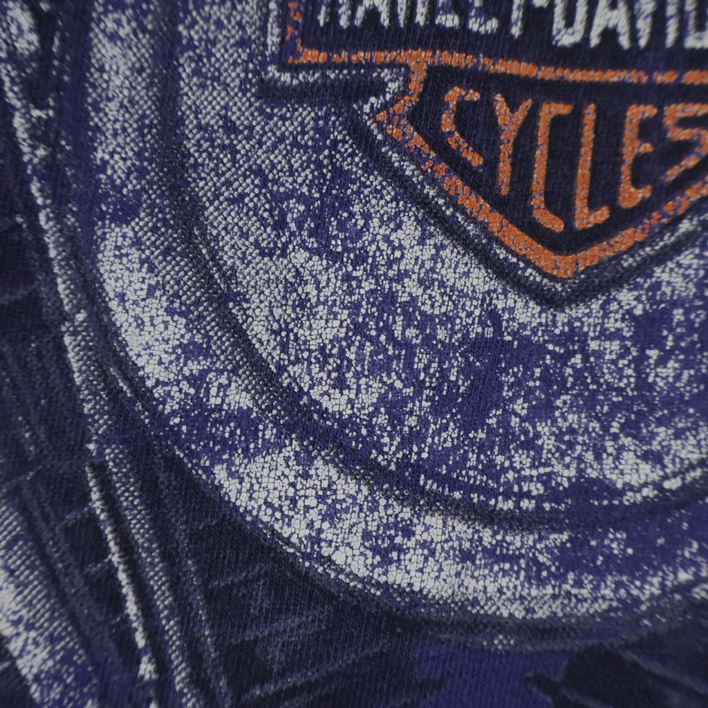 HARLEY DAVIDSON(ハーレーダビッドソン) 90s VINTAGE THUNDER & LIGHTNING ヴィンテージ 半袖Tシャツ カットソー パープル
