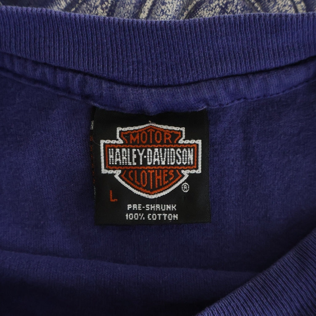 HARLEY DAVIDSON(ハーレーダビッドソン) 90s VINTAGE THUNDER & LIGHTNING ヴィンテージ 半袖Tシャツ カットソー パープル