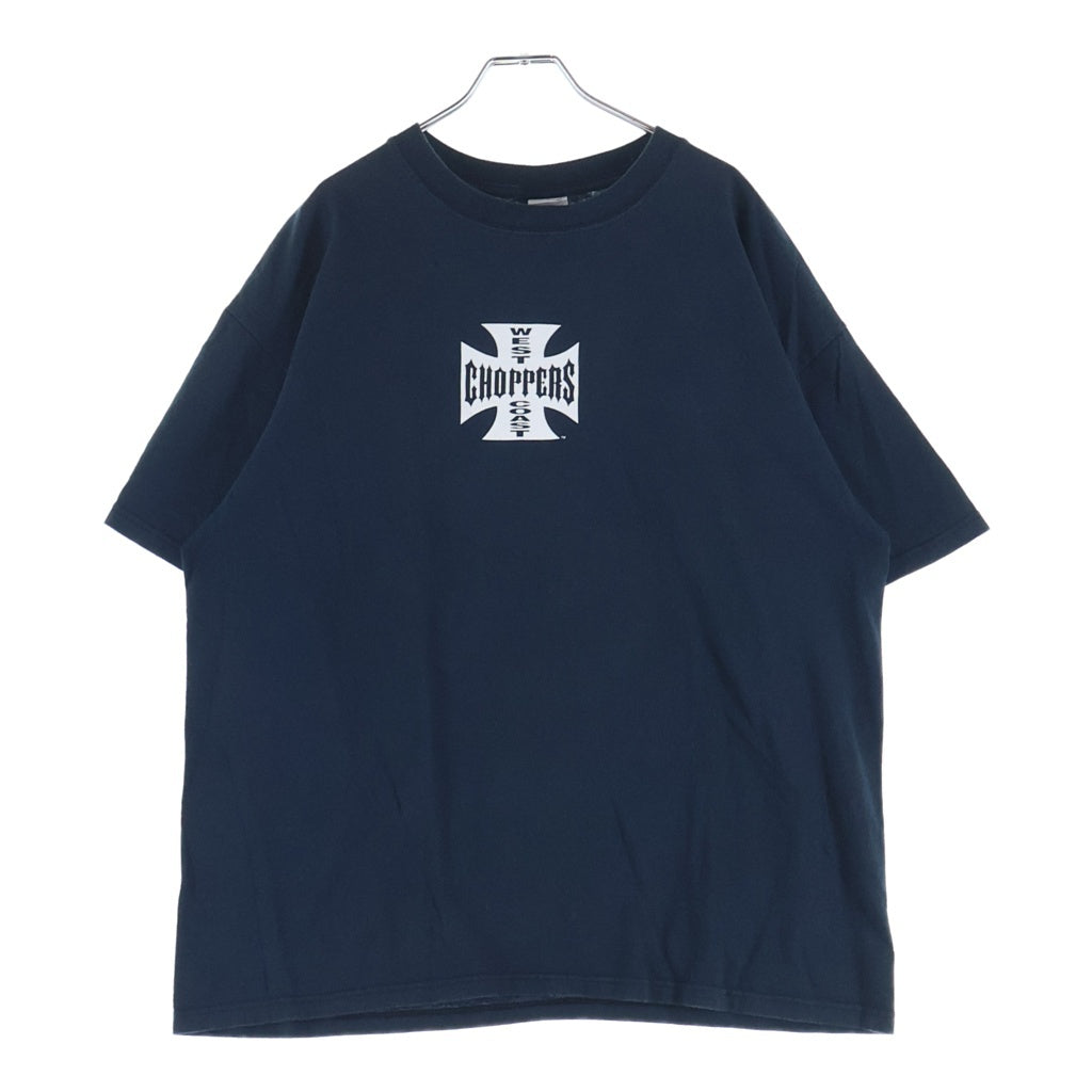 VINTAGE(ヴィンテージ) 90s WEST COAST CHOPPERS SS TEE ANVILボディ ウエストコーストチョッパーズ アイアンクロスプリント 半袖Tシャツ ブラック