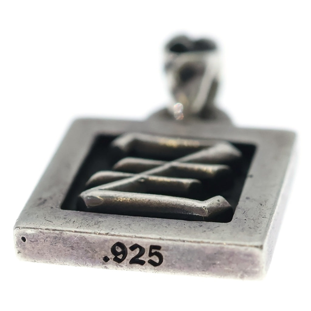 CHROME HEARTS(クロムハーツ) FRAMED LETTER BLOCK Z フレームド レターブロック Rアルファベットチャーム ペンダントトップ シルバー
