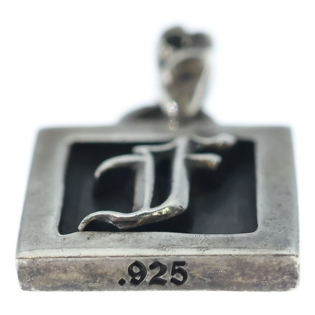 CHROME HEARTS(クロムハーツ) FRAMED LETTER BLOCK F フレームド レターブロック Rアルファベットチャーム ペンダントトップ シルバー