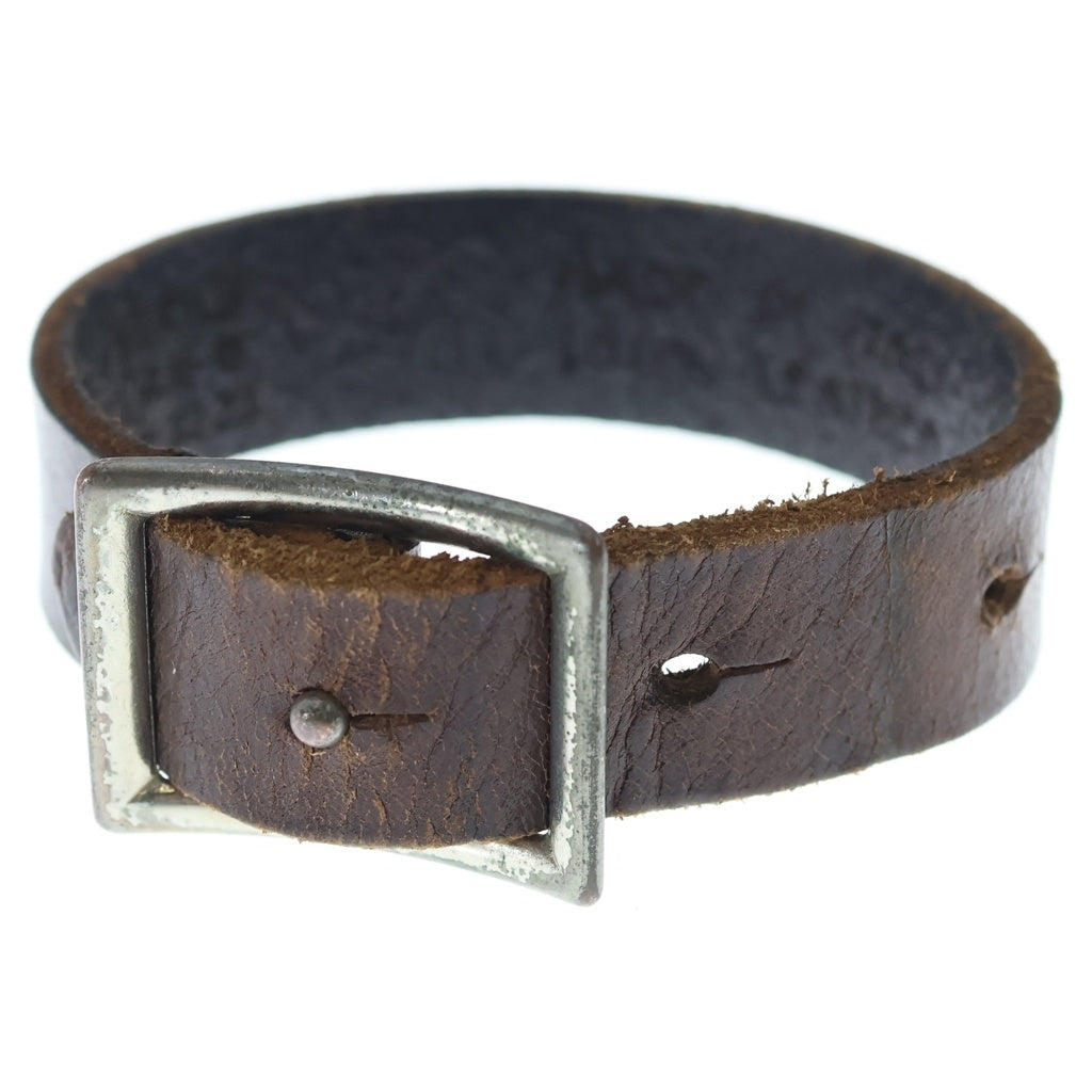 Maison Martin Margiela(メゾンマルタンマルジェラ) 10 Leather Belt Bracelet レザー ベルト ブレスレット ブラウン
