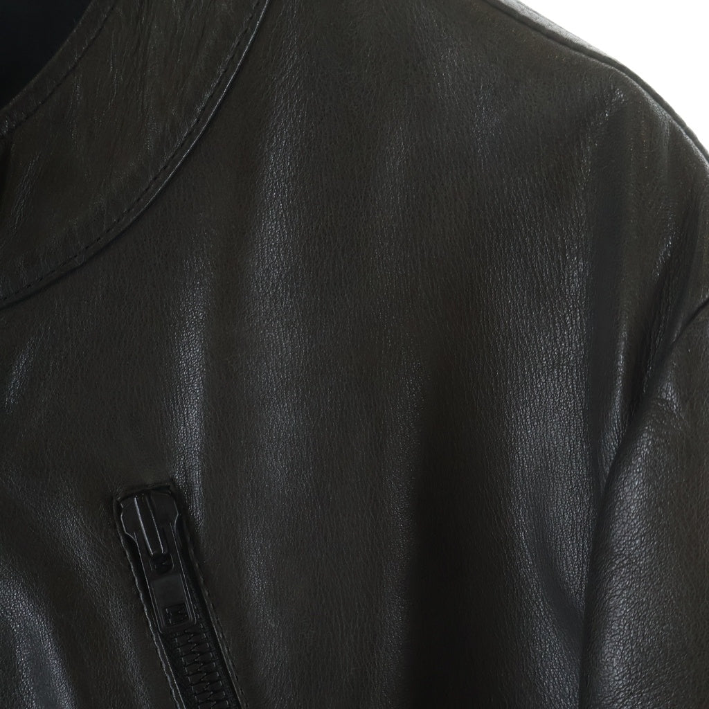 Maison Martin Margiela(メゾンマルタンマルジェラ) 14 10SS Archive ここのえ期 5Zip Leather Jacket ハの字 レザーライダースジャケット ブラック