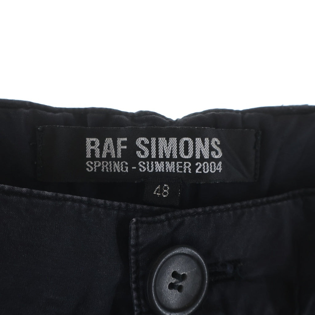 RAF SIMONS(ラフシモンズ) 04SS 宗教期 ドローコード バルーンパンツ コットン ブラック