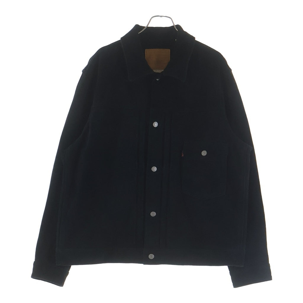Levi's premium(リーバイスプレミアム) 26SS 1st MODEL TYPE1 スエード ジャケット ファースト型 JOURNAL STANDARD別注 ボタン裏刻印4674 ブラック PC9-005ZB-0000
