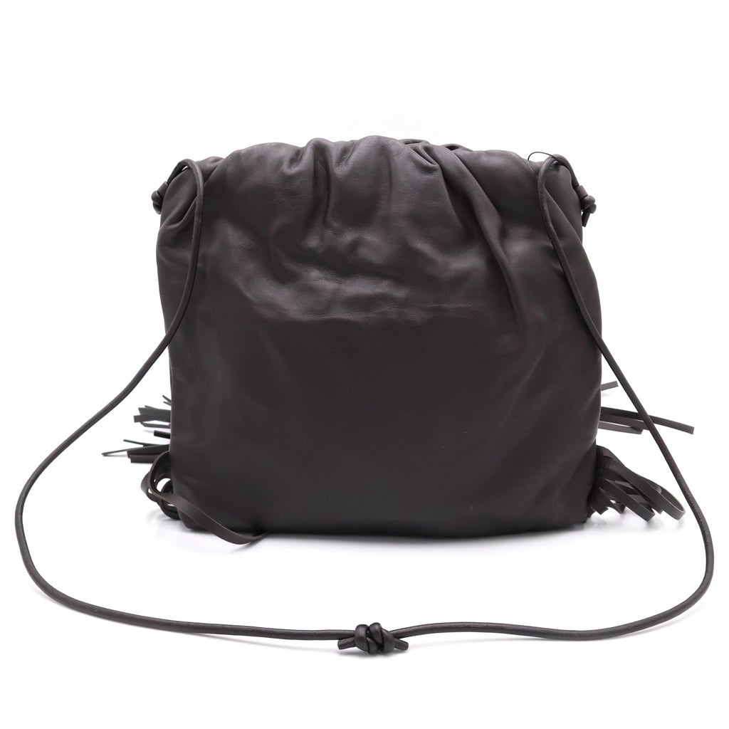BOTTEGA VENETA(ボッテガヴェネタ) ザフリンジ ショルダー レザーバッグ ダークブラウン 630363