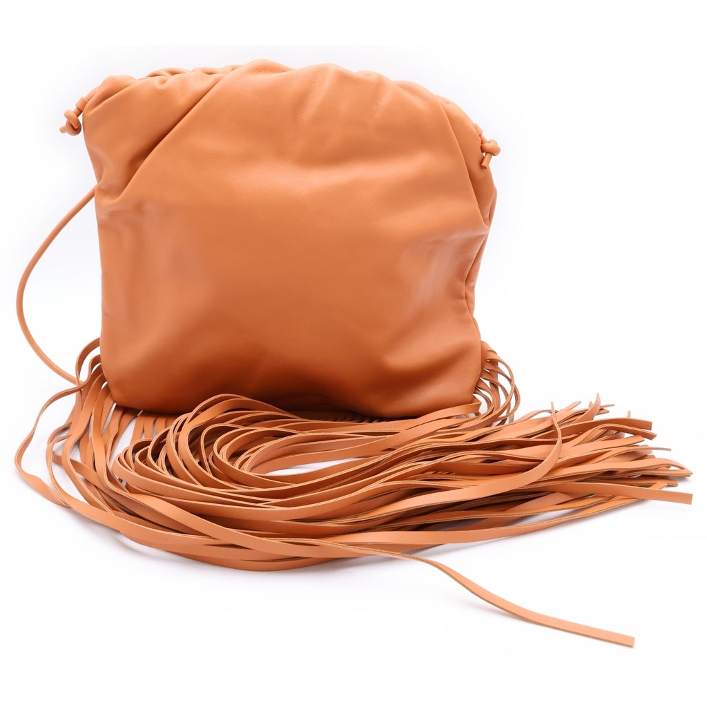BOTTEGA VENETA(ボッテガヴェネタ) ザフリンジ ショルダー レザーバッグ ブラウン 630363