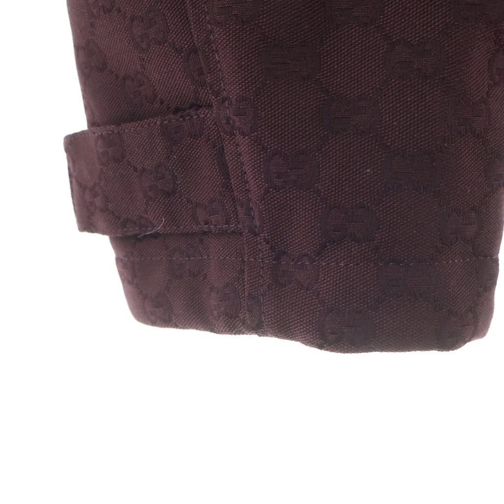 GUCCI(グッチ) GG Fabric Padded Jacket 852739 ZKU09 GGスパンコール総柄 パデッドジップアップジャケット ボルドー