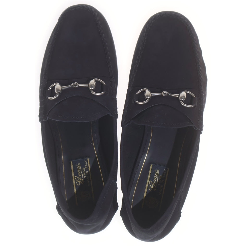 GUCCI(グッチ) ホースビット スエードレザー ローカットスニーカー ブラック