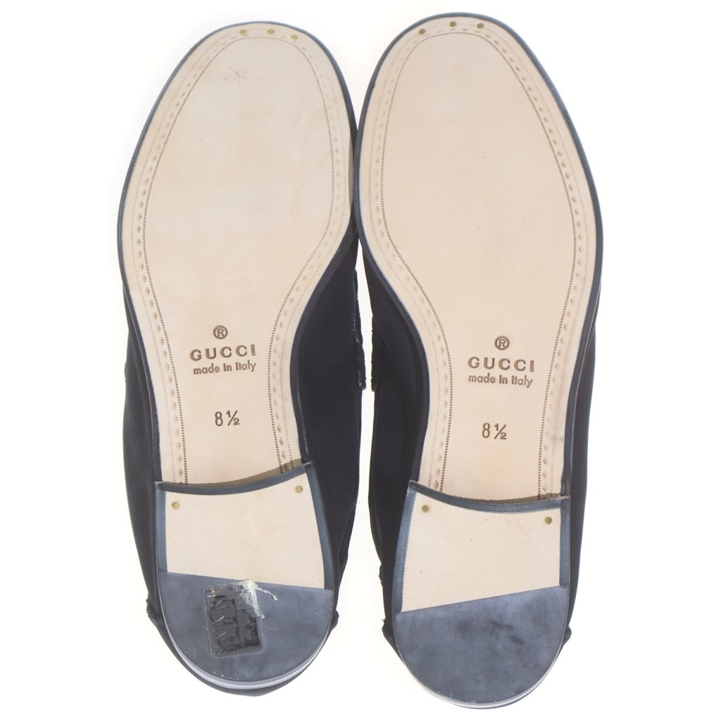 GUCCI(グッチ) ホースビット スエードレザー ローカットスニーカー ブラック