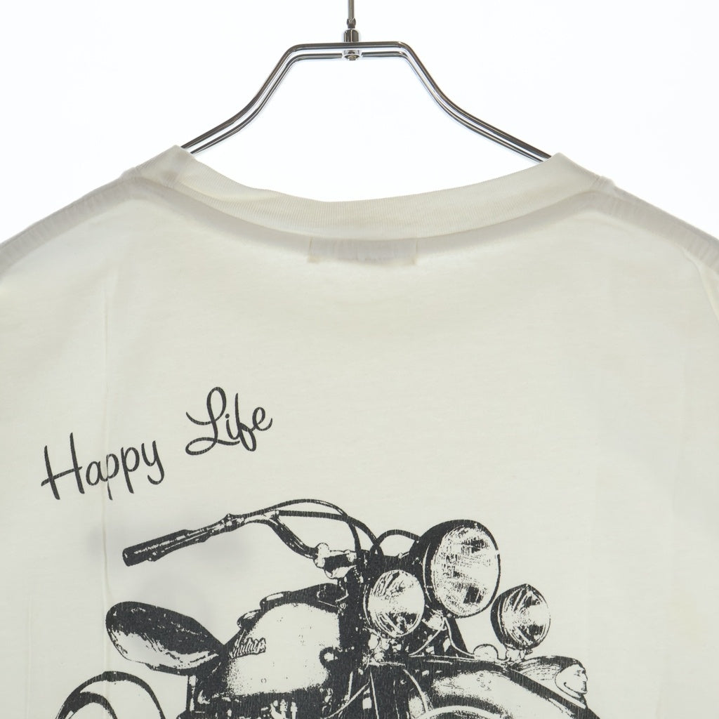 goro's(ゴローズ) OLD Happy Life 半袖Tシャツ カットソー ホワイト