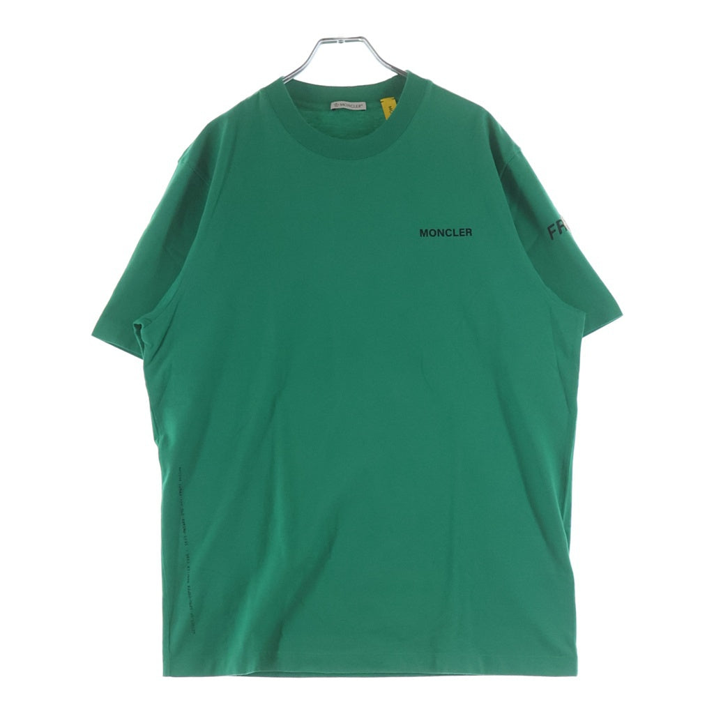 MONCLER(モンクレール) LOGO TEE 両面プリント 半袖Tシャツ カットソー グリーン C-SCOM-24-28108-M