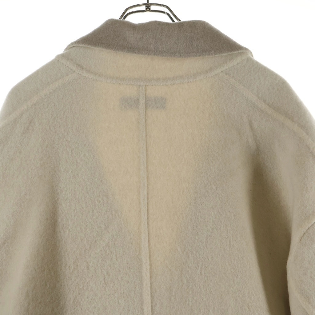 AMIRI(アミリ) 22AW 裾フリンジ ロングコート アイボリー/ベージュ レディース