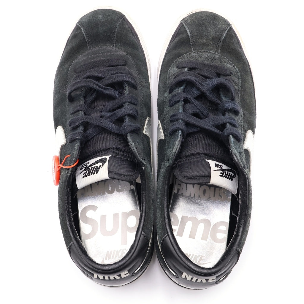 NIKE(ナイキ) ×SUPREME ZOOM BRUIN SB 363319-001 ズームブルインシュプリーム ローカットスニーカー ブラック US10/JP28cm