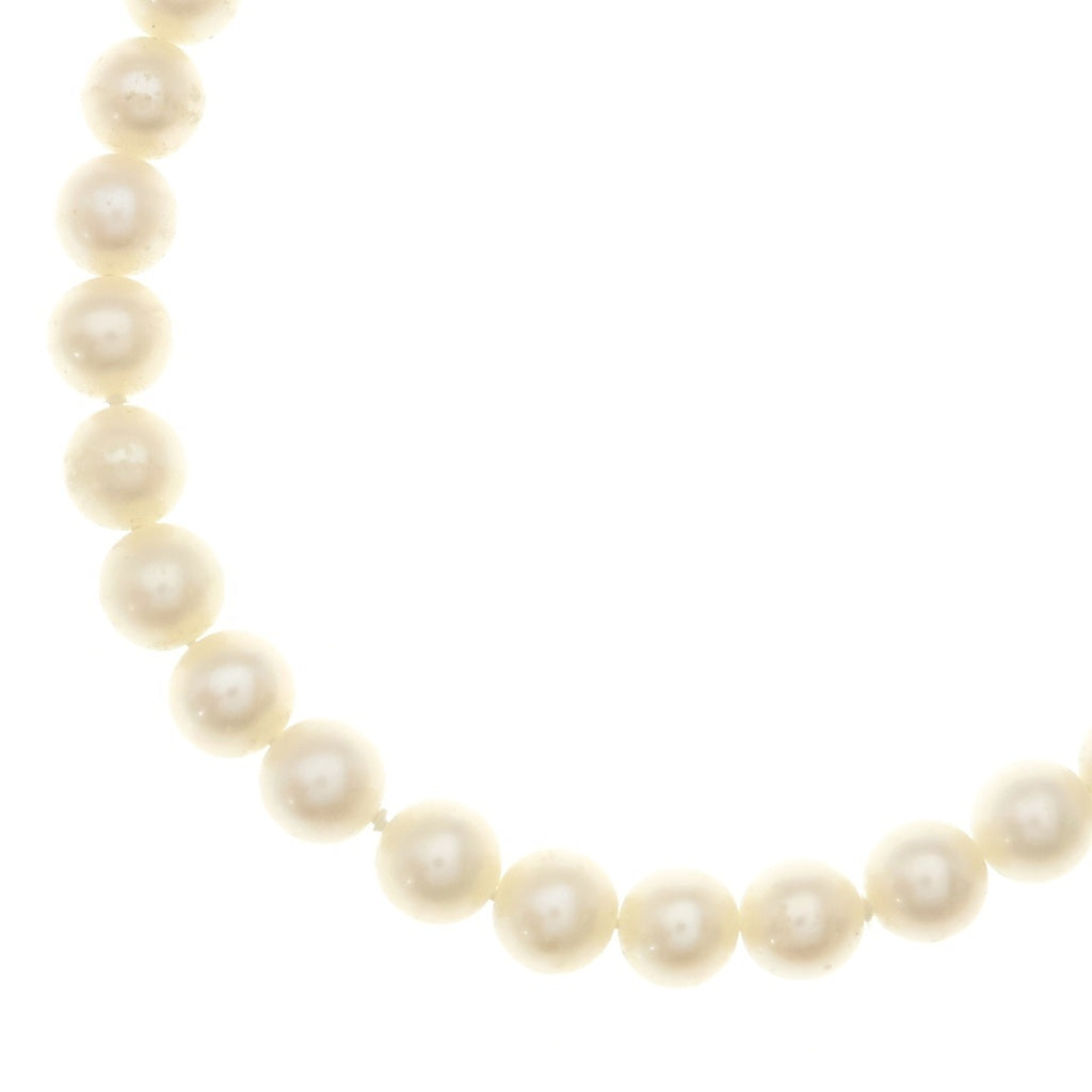 TIFFANY & Co.(ティファニー) ジーグフェルドコレクション パールネックレス メタルプレート ホワイト/シルバー レディース