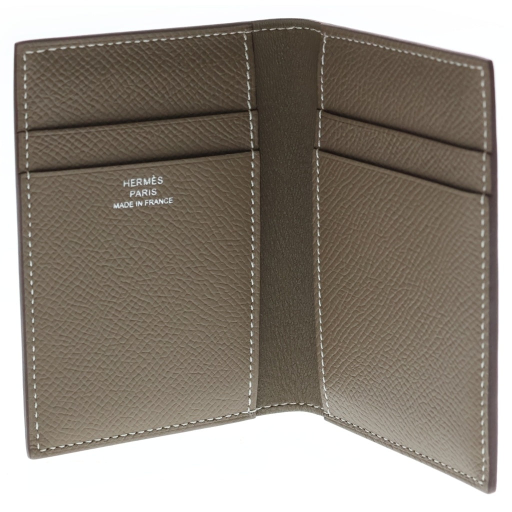 HERMES(エルメス) MC2 ユークリッド カードケース ゴールド エプソン パスケース レザー B刻印 レディース