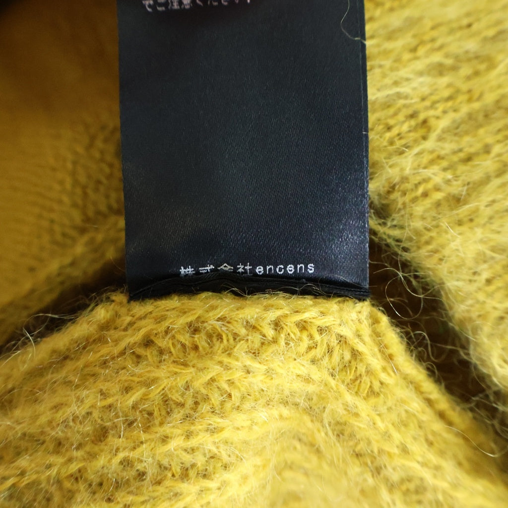 Stein(シュタイン) 21AW SUPER KID MOHAIR CARDIGAN ST.312 スーパーキッドニットカーディガン 長袖 イエロー