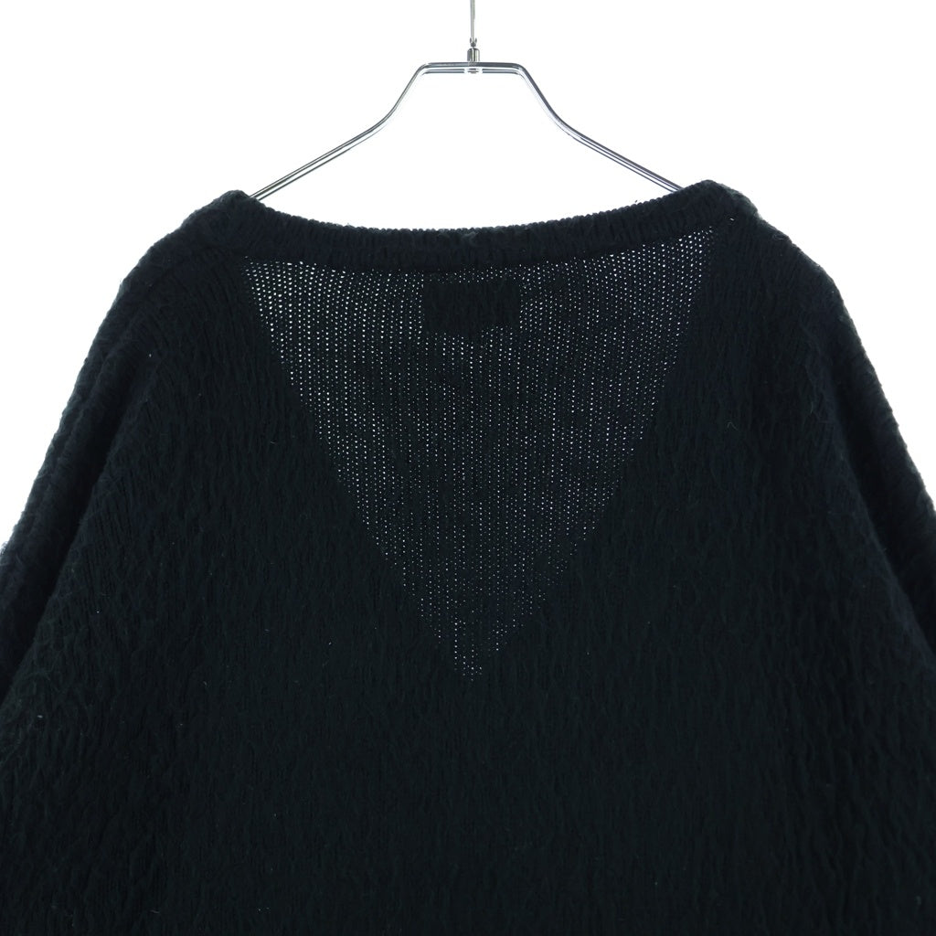 DESCENDANT(ディセンダント) NURSE KNIT CABLE CARDIGANG ナースニット 長袖カーディガン ブラック