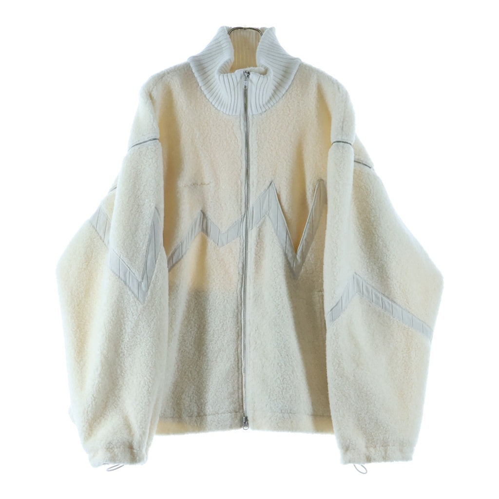 NO BRAND ノーブランド CHRISTIAN STONE BOA ZIPUP JACKET クリスチャンストーン ボアジップジャケット アイボリー NO BRAND(ノーブランド) CHRISTIAN STONE BOA ZIPUP JACKET