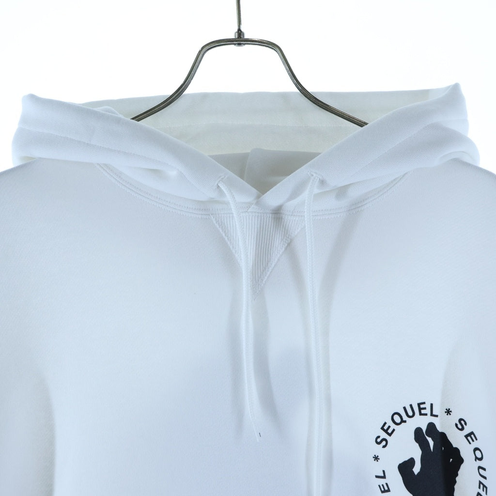 SEQUEL(シークエル) ×SANTA CRUZ×FRAGMENT HOODIE SQ-25AW-SCFCS-01 ×サンタクルーズ ×フラグメント プルオーバーフーディー パーカー ホワイト