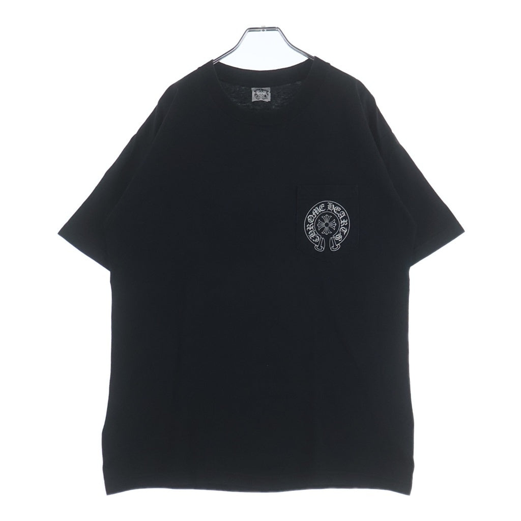 CHROME HEARTS(クロムハーツ) OLD エクスクルーシブ ホノルル ホースシュー 半袖Tシャツ カットソー 両面プリント ブラック