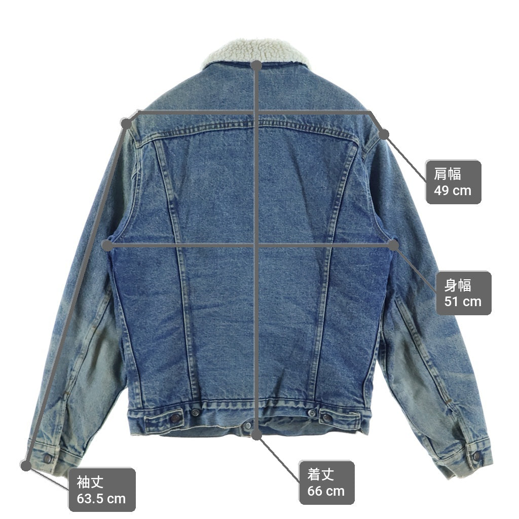 Levi's(リーバイス) 80s VINTAGE Boa Fleece Denim Jacket ヴィンテージ ボア デニムジャケット インディゴ